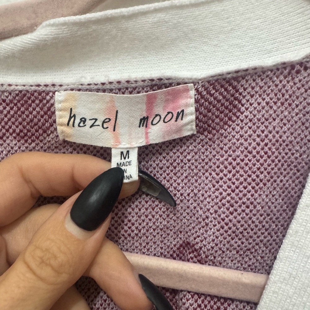 Floral V-Neck Button Cardigan - White with Pink & Burgundy Flowers - Picture 3 of 5